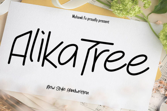 Alika Tree: The Modern Script Font for a Natural Brand Voice