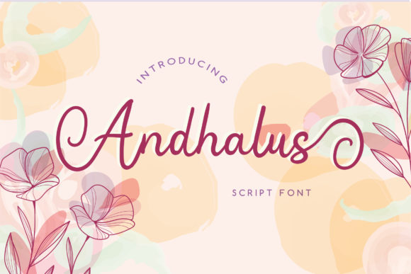 Andhalus: A Script Font for Editorial Elegance