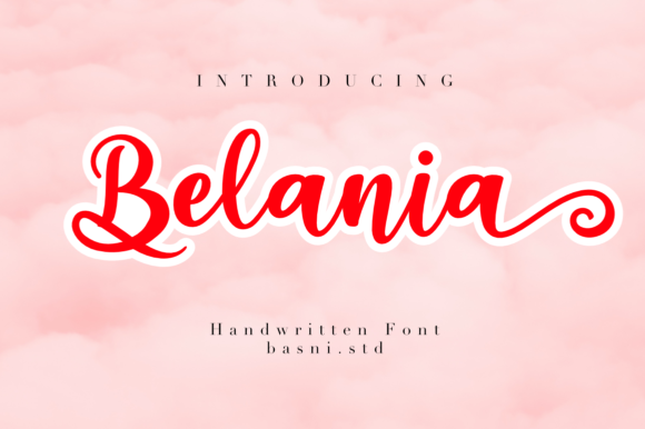 Belania: A Playful Script Typeface for Editorial Personality