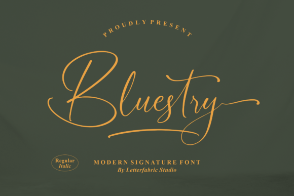 Bluestry: A Versatile Script Font for Everyday Business Branding