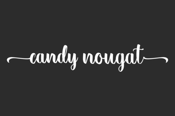 Candy Nougat: A Script Font Made for Crafting & Selling