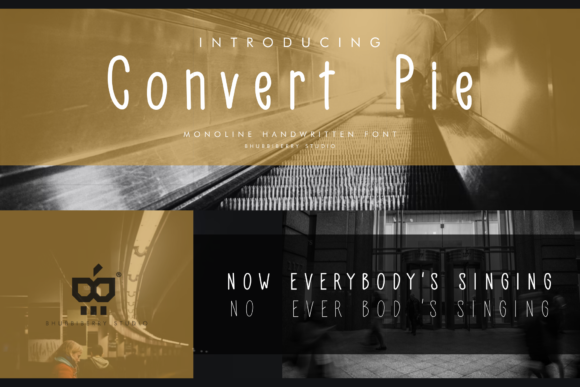 Convert Pie: A Handwritten Font for Modern Branding