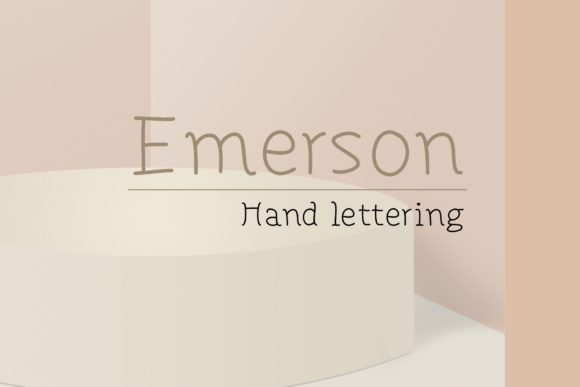Emerson: A Script Font for Authentic Editorial Design