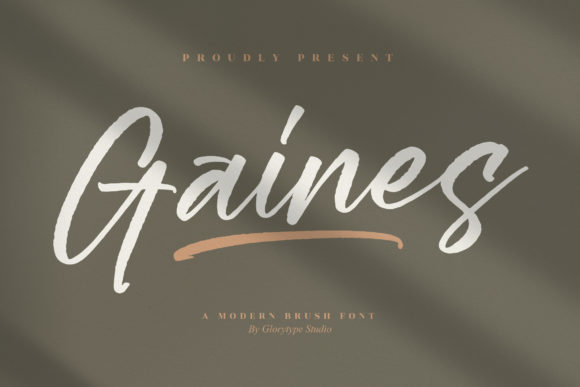 Gaines Font: The Brush Typeface That Lifts My Handmade Projects