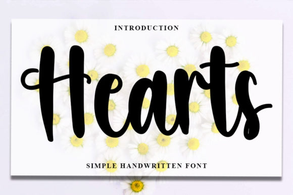 Hearts: A Stylish Script Font for Branding That Gets It Right