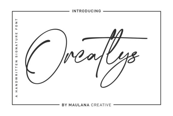 Orcatlys: A Signature Script Font for Editorial Grace