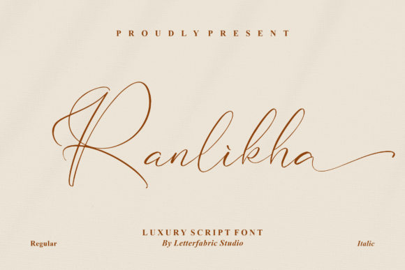 Ranlikha: A Script Font with Quiet, Confident Character