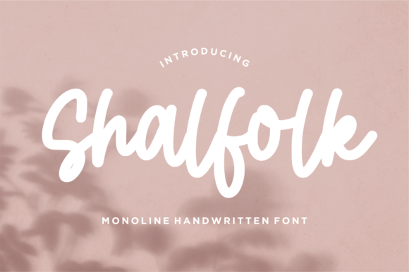 Shalfolk: A Monoline Handwritten Font Built for Modern Campaigns