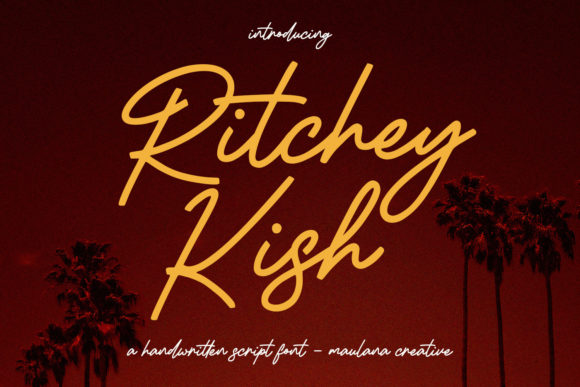 The Editorial Charm of Ritchey Kish Script Font