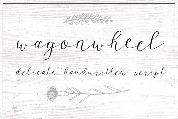 Wagonwheel: A Handwritten Font for Editorial Storytelling