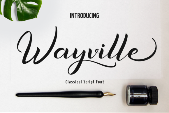 Wayville: The Script Font That Makes Your Brand Feel Polished